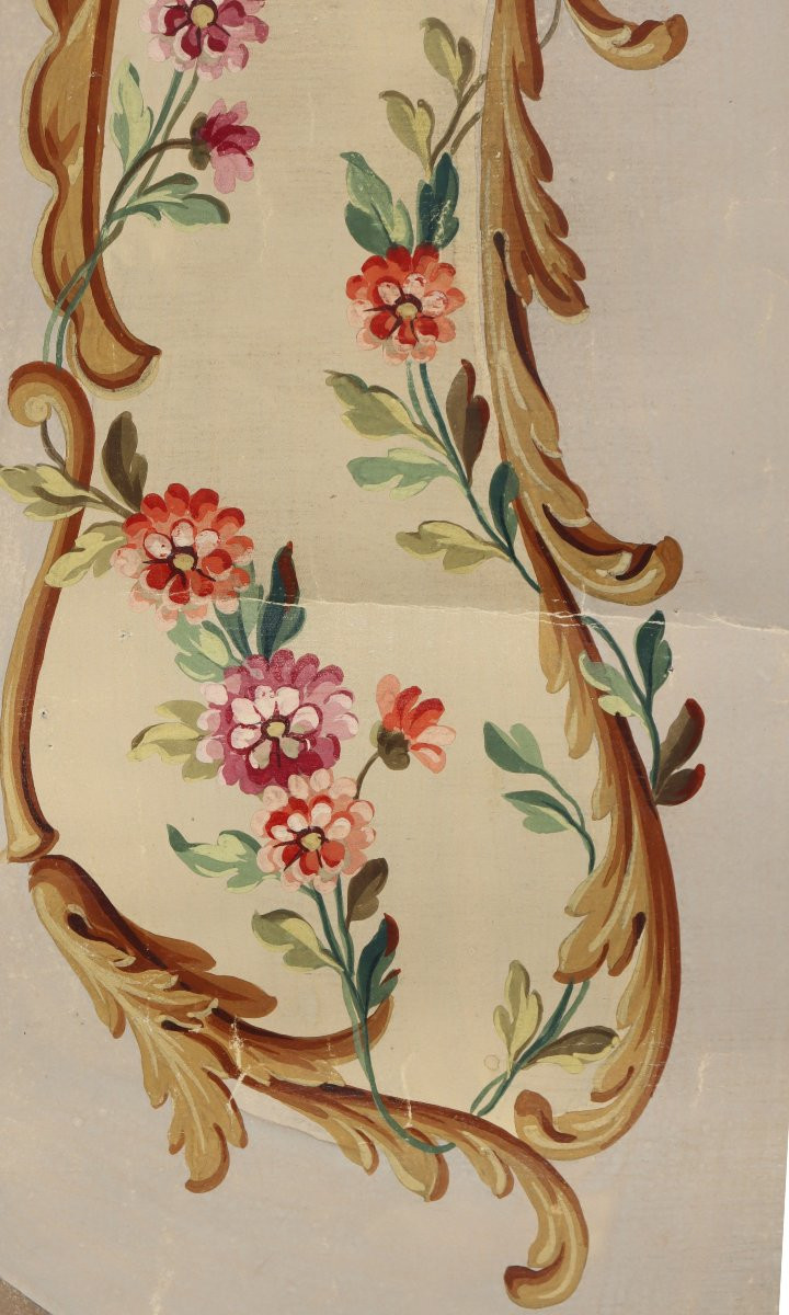 XIXth Century French School : "three Decoratives Projects"-photo-3