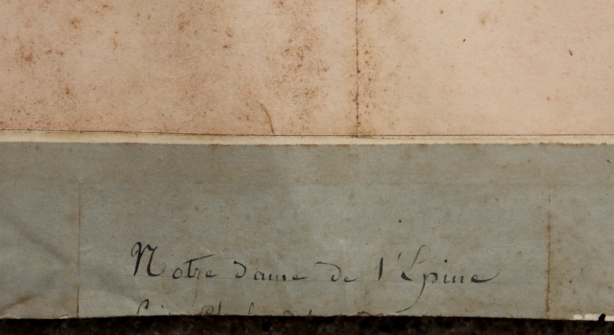 HIPPOLYTE DURAND : "RELEVE INTERIEUR ET ELEVATION DE NOTRE-DAME-DE L'EPINE"-photo-8