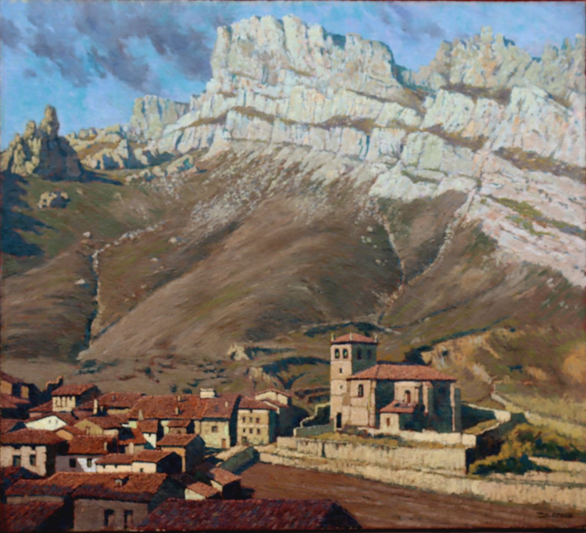 PIERRE LABROUCHE : "VILLAGE EN VIEILLE CASTILLE"-photo-3