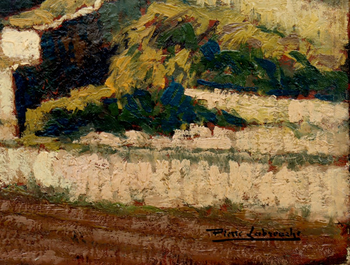PIERRE LABROUCHE : "VILLAGE EN VIEILLE CASTILLE"-photo-3