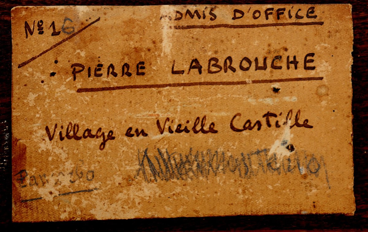 PIERRE LABROUCHE : "VILLAGE EN VIEILLE CASTILLE"-photo-4