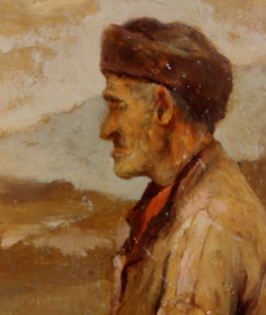 LEON GEILLE DE SAINT-LEGER : "LE VIEUX BERGER"-photo-3