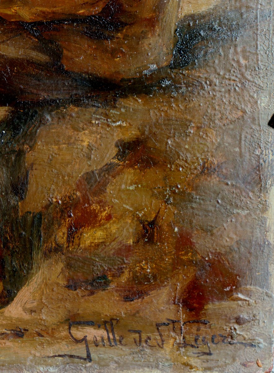 LEON GEILLE DE SAINT-LEGER : "LE VIEUX BERGER"-photo-4