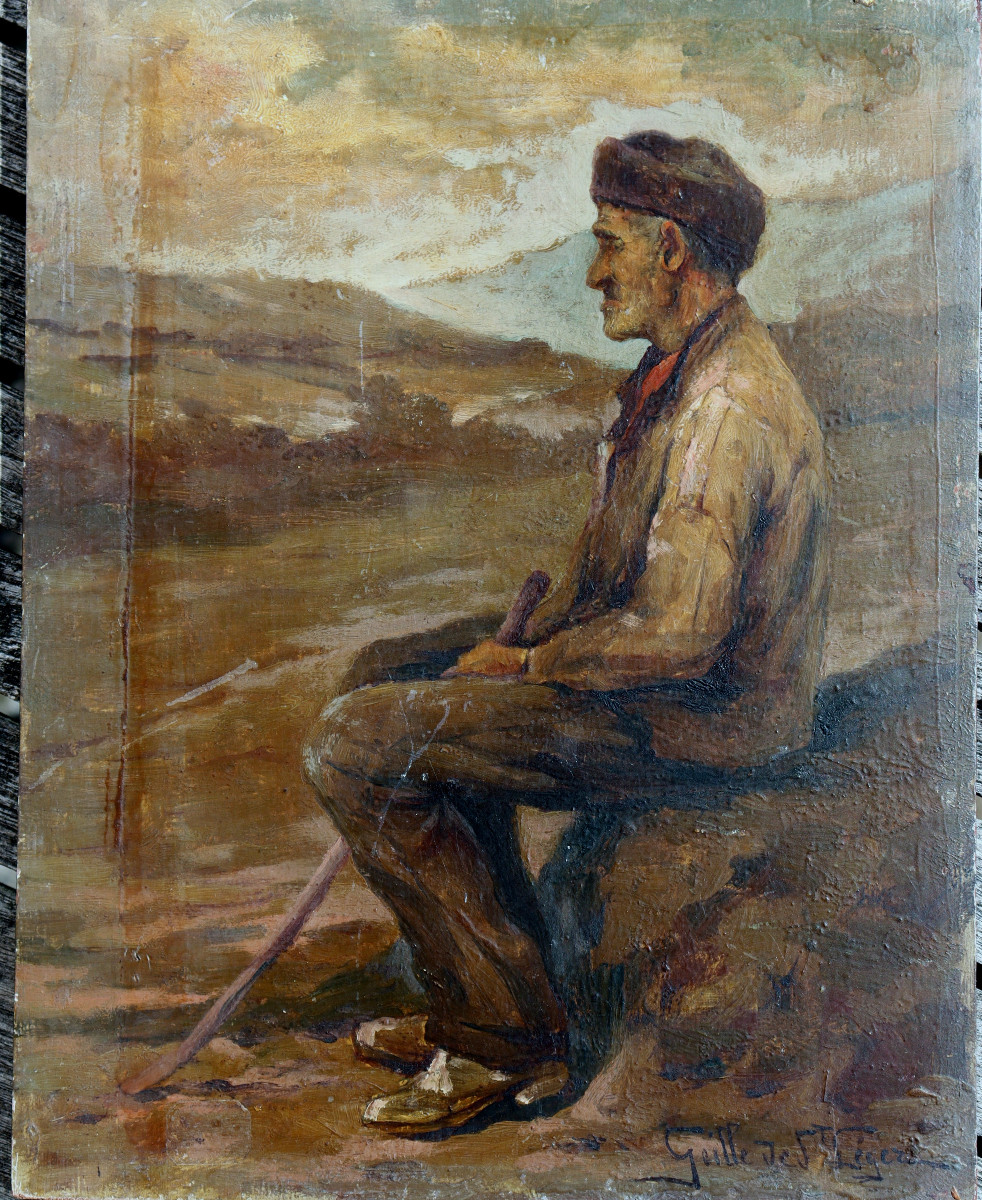LEON GEILLE DE SAINT-LEGER : "LE VIEUX BERGER"