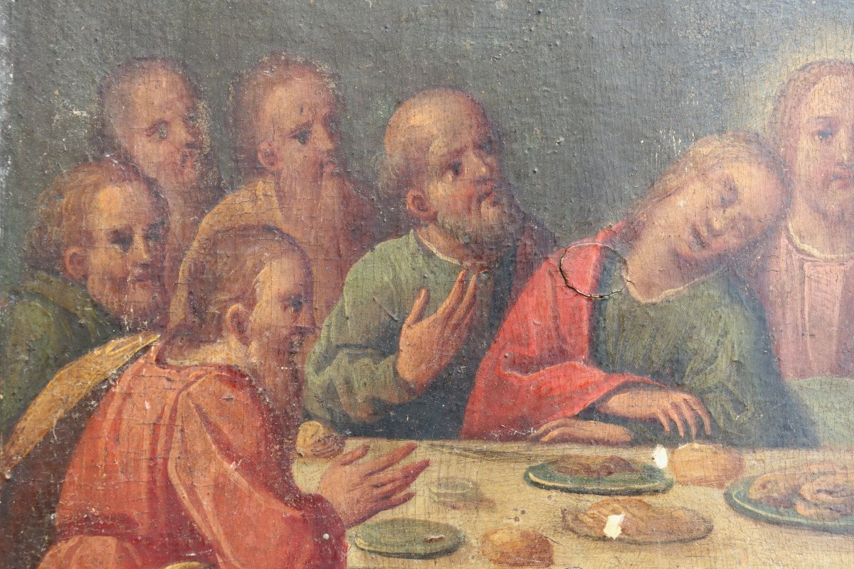 ECOLE VENETO-DALMATE FIN XVIIIe : « LA CENE »-photo-4