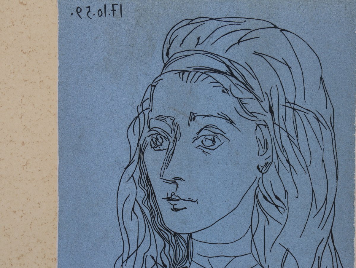 Picasso (1881-1973) : "jacqueline"-photo-3