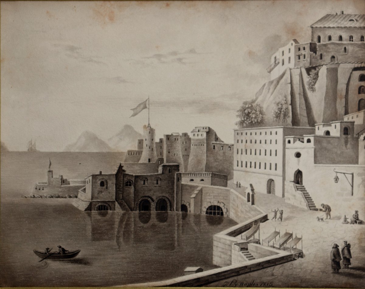 French School 181 5: "naples Harbour"-photo-2