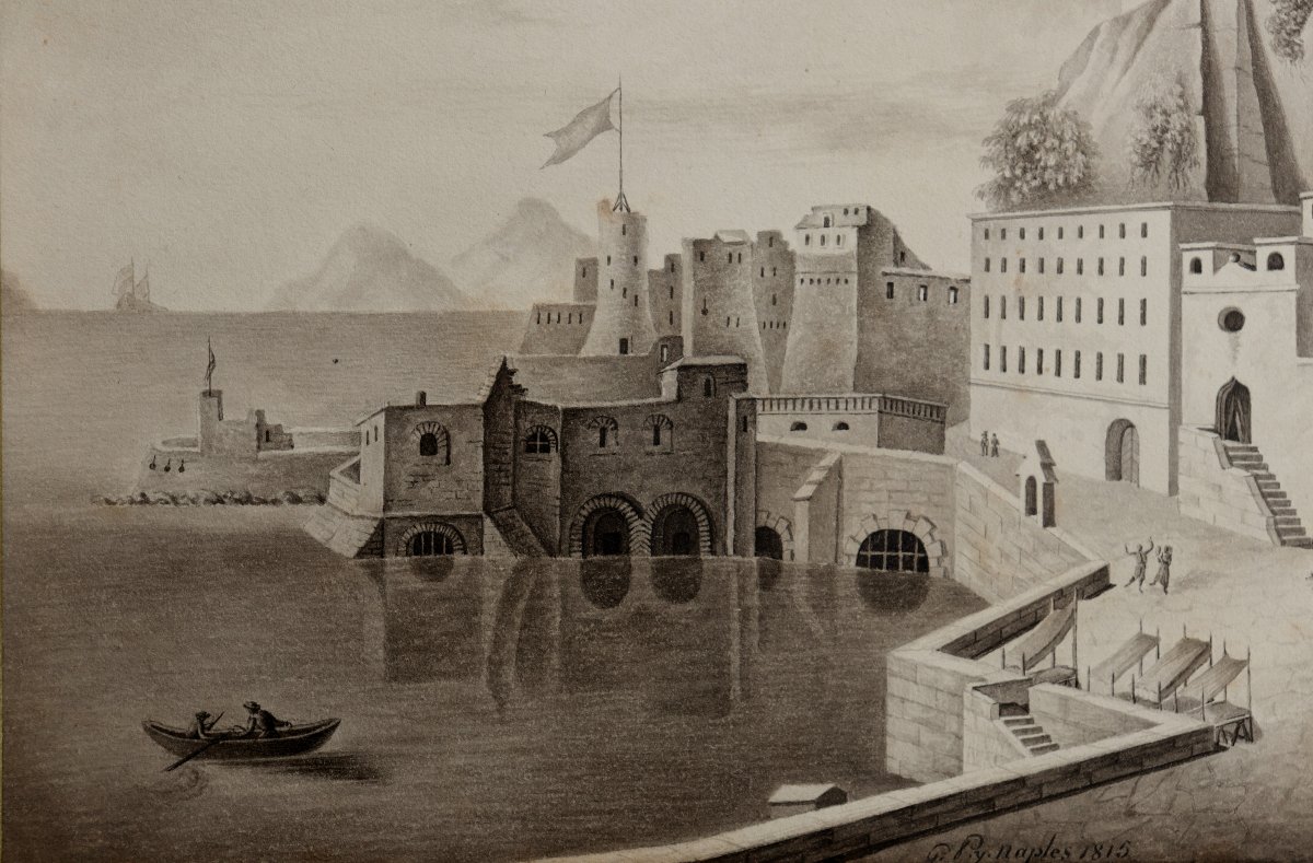 French School 181 5: "naples Harbour"-photo-4