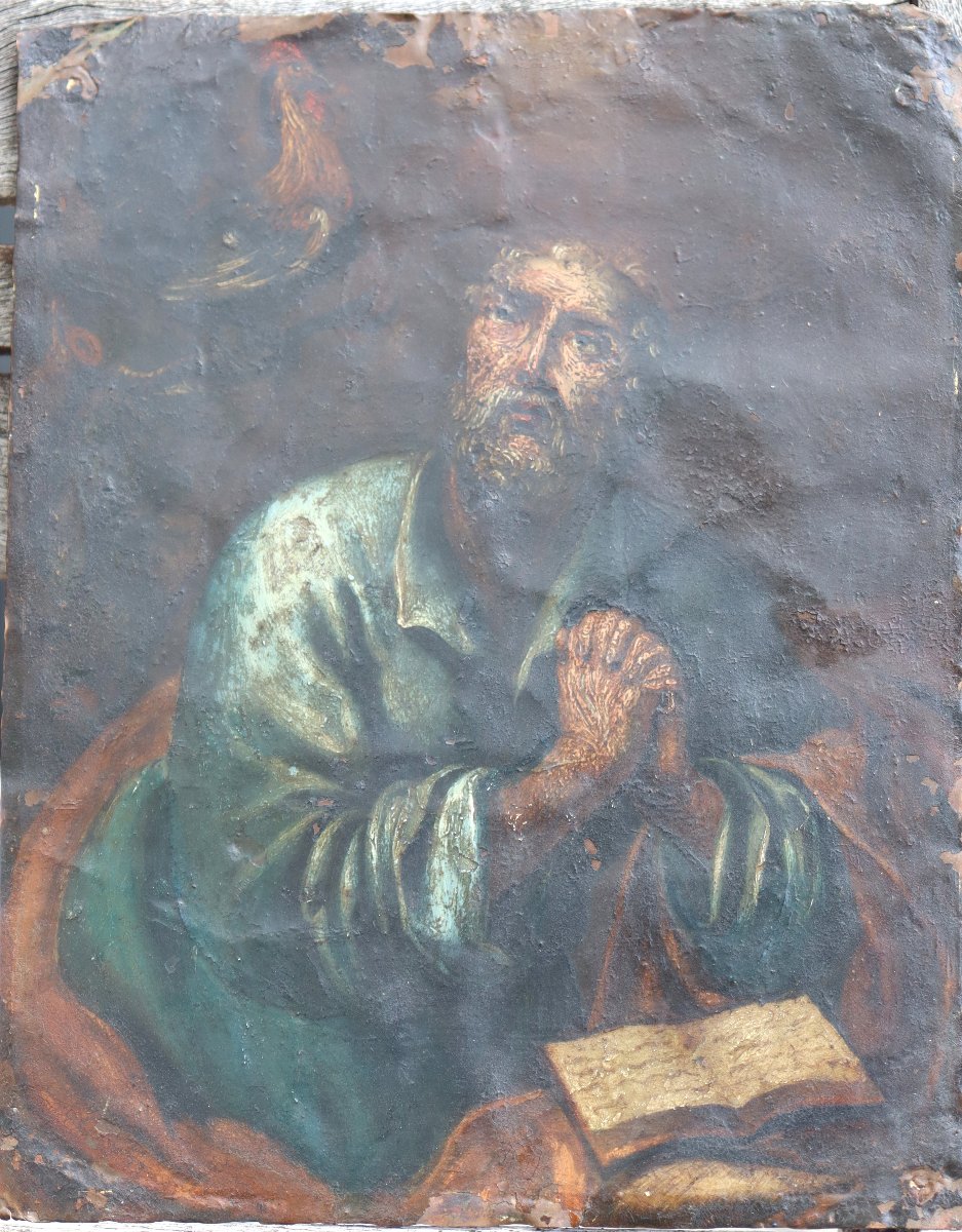 ECOLE FRANCAISE FIN XVIIe : « LE RENIEMENT DE SAINT PIERRE »-photo-2