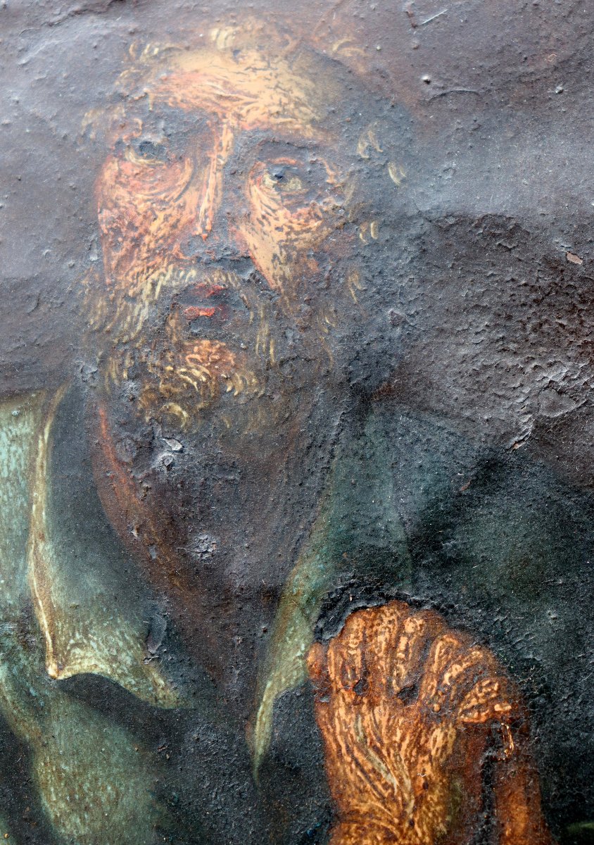 ECOLE FRANCAISE FIN XVIIe : « LE RENIEMENT DE SAINT PIERRE »-photo-2