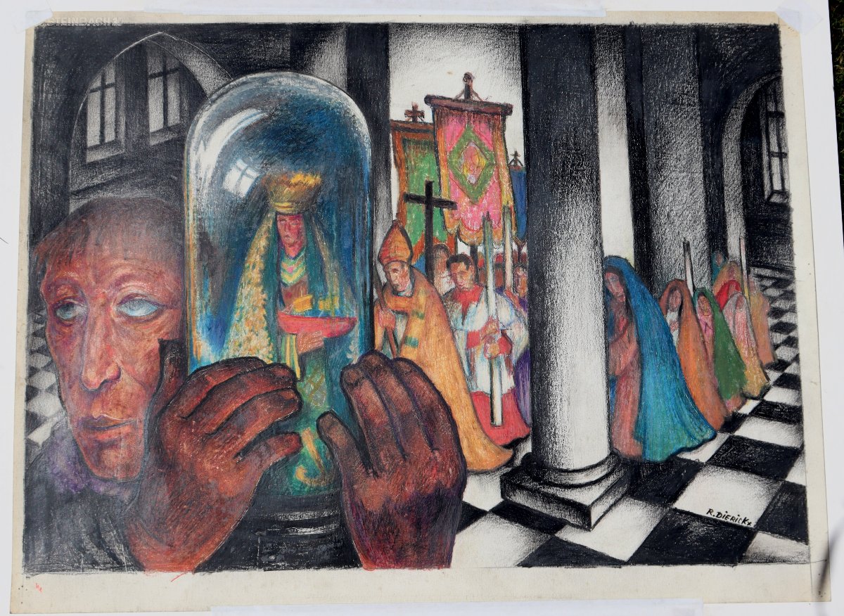 Raymond Dierickx : "the Procession Of The Virgin"-photo-2