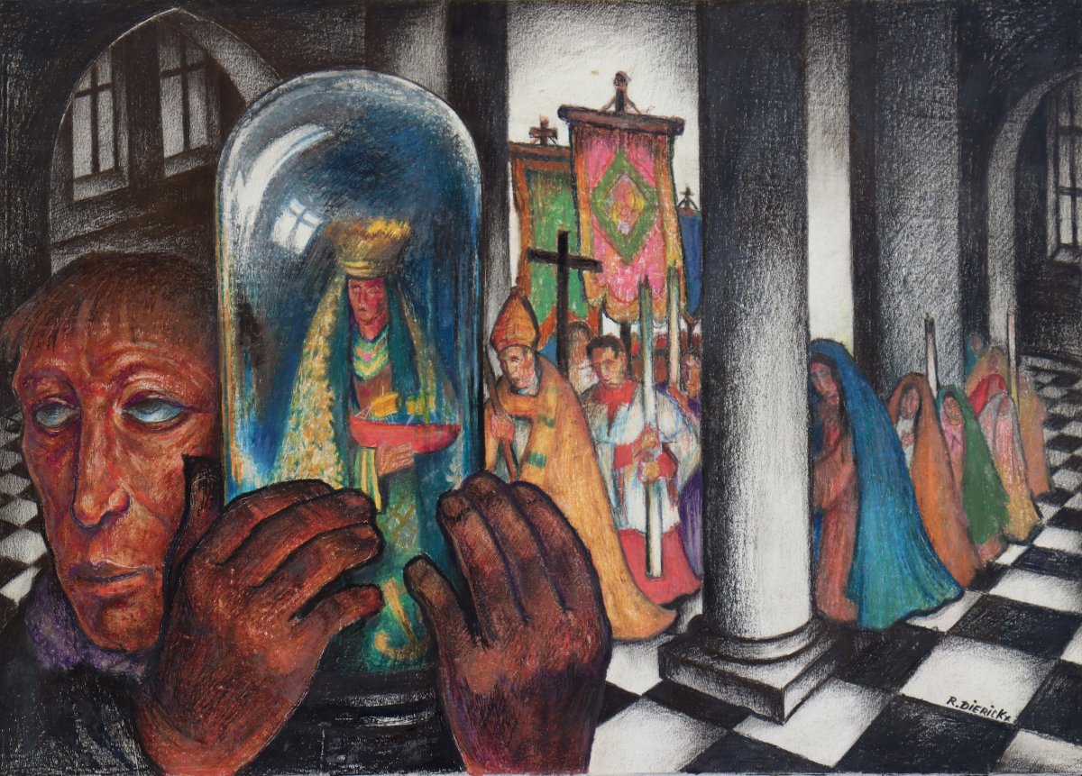 Raymond Dierickx : "the Procession Of The Virgin"