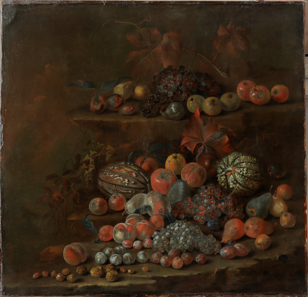 William Sartorius : Very Large "still Life With Fruits"-photo-2