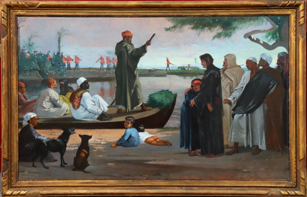 Adolf Werner Gotthar : "on The Banks Of The Nile" 