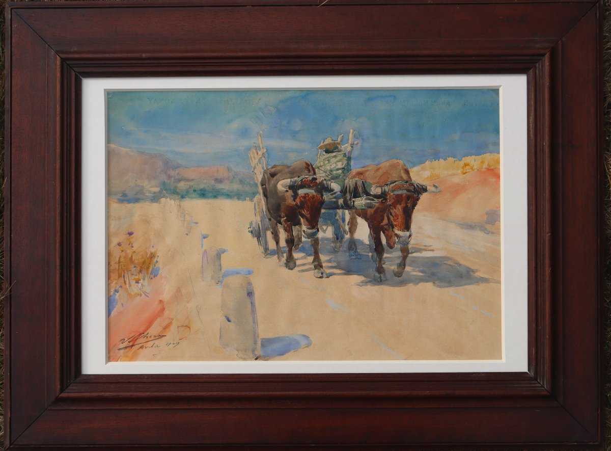Ulpiano Checa Y Sanz : “the Ox-drawn Carriage”