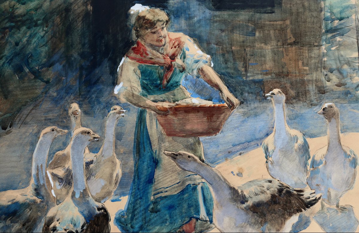 ULPIANO CHECA Y SANZ : « LA PROVENDE DES OIES » -photo-4