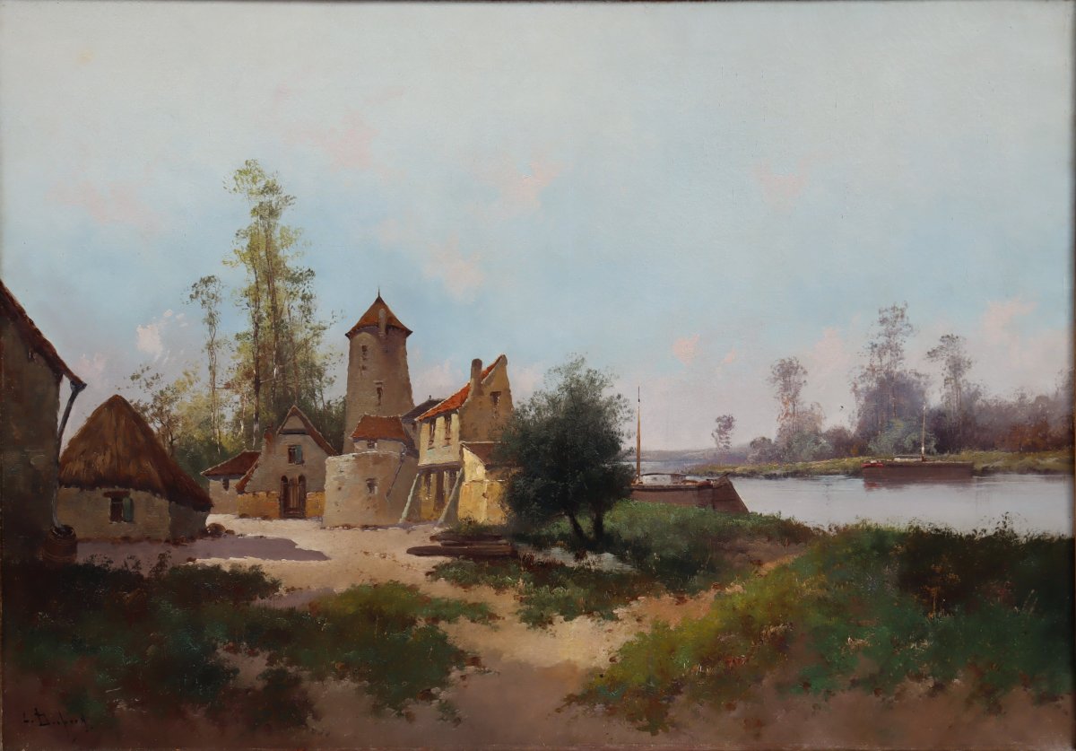 LEON DUPUY (GALIEN-LALOUE) : "L'OISE A SAINT-LEU-D'ESSERENT" -photo-2