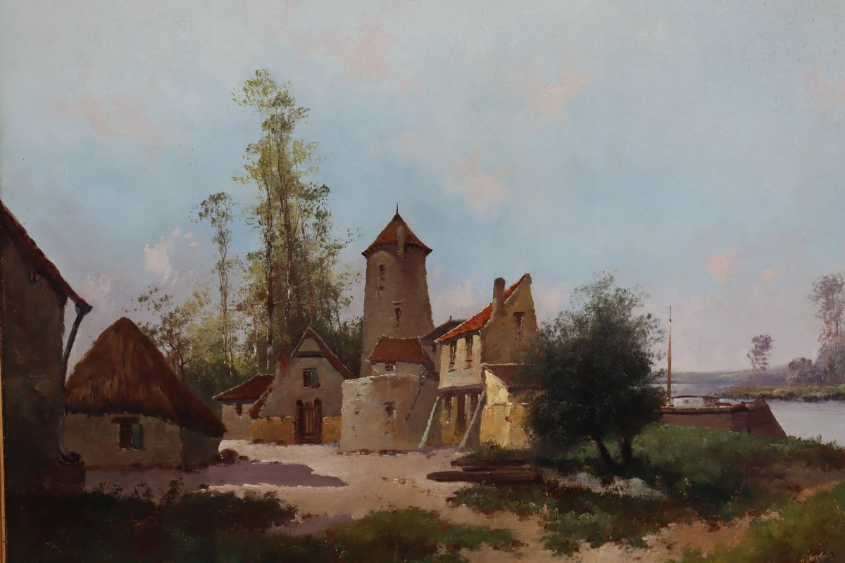 LEON DUPUY (GALIEN-LALOUE) : "L'OISE A SAINT-LEU-D'ESSERENT" -photo-3