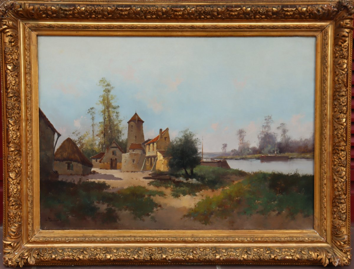 LEON DUPUY (GALIEN-LALOUE) : "L'OISE A SAINT-LEU-D'ESSERENT" 