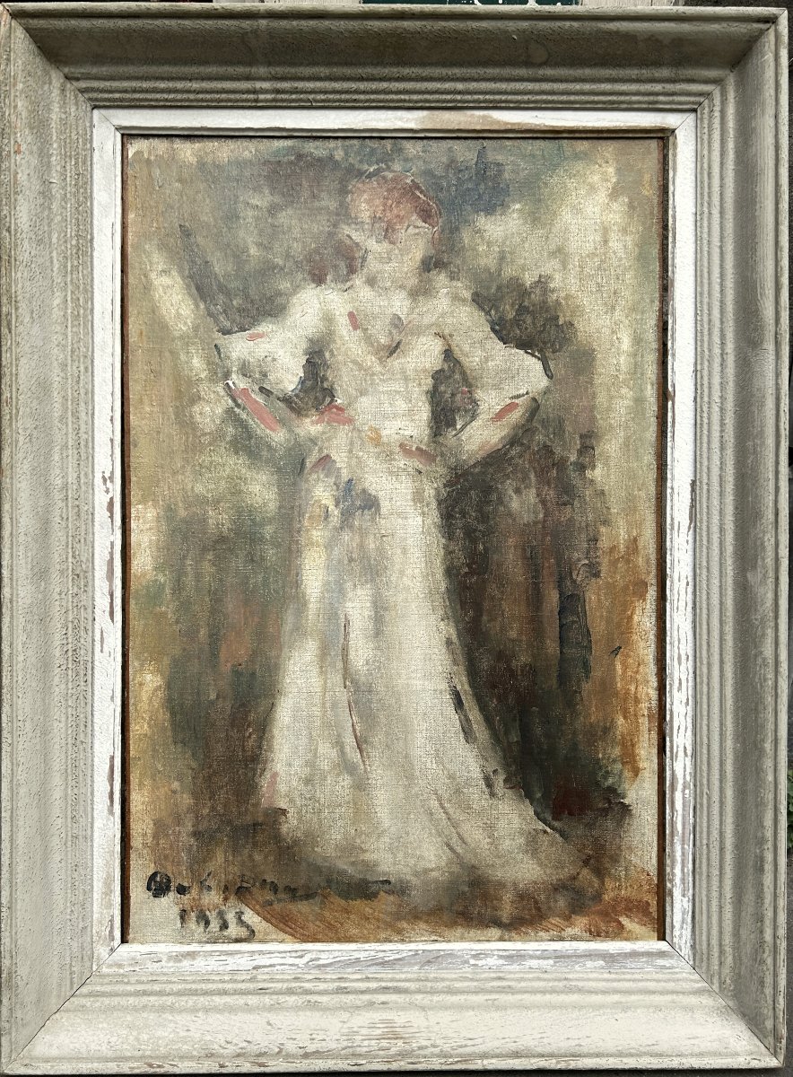 Adalbert-louis Bonn : “lady With Her Hands On Her Hips”