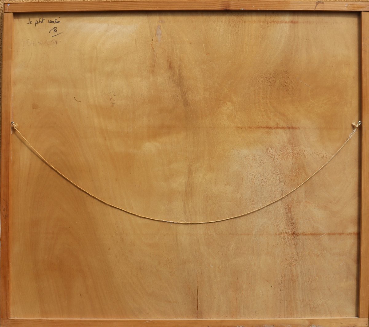 REINE BILORA (1927-2019) : GRANDE ABSTRACTION  « LE PETIT MATIN »-photo-4