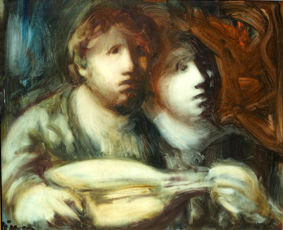 Sylvain Vigny : “a Couple With A Mandolin”