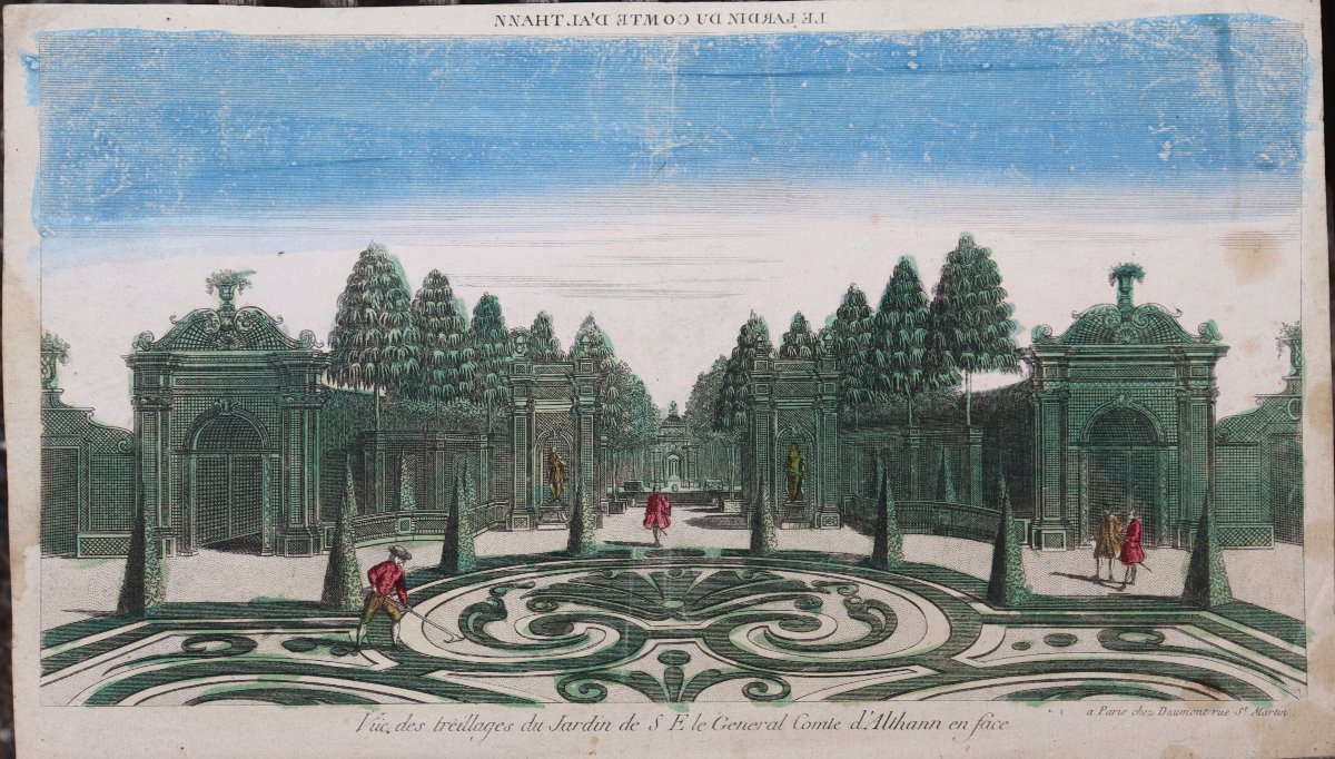 18th-century Perspective Vi/vi : “the Gardens Of The Count Of Althann”