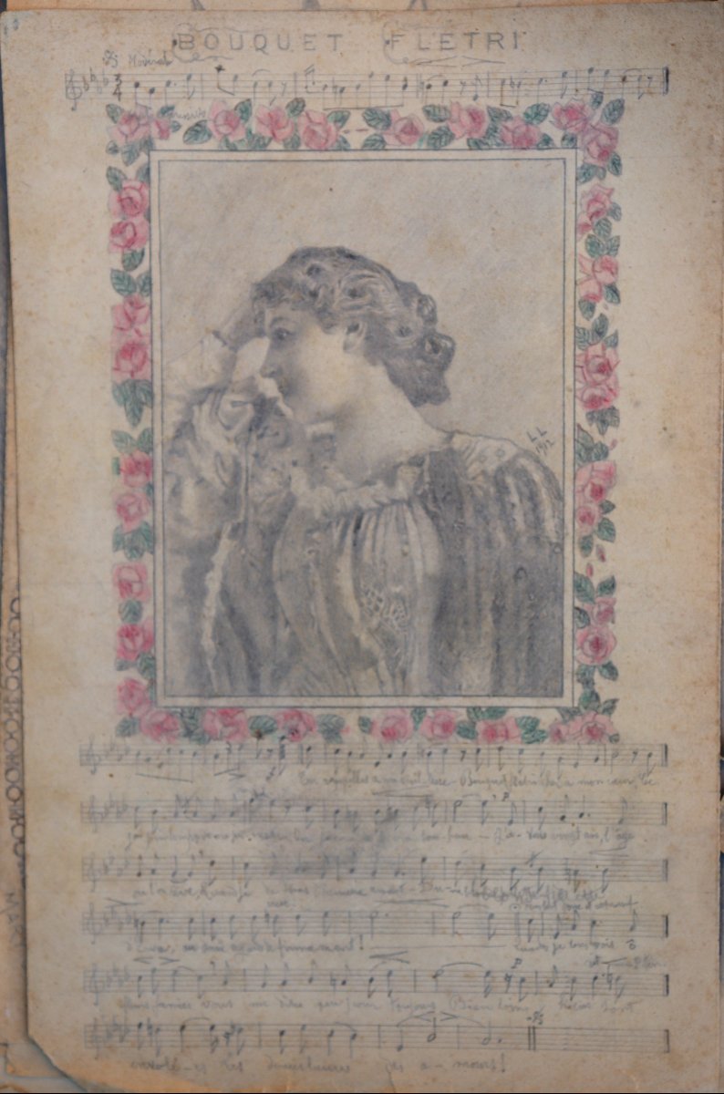 LUCIEN LAVEDAN : « CAHIER DE DESSINS ET AQUARELLES 1911 »-photo-4