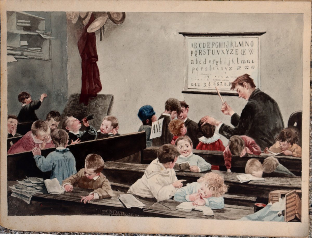 LUCIEN LAVEDAN : « CAHIER DE DESSINS ET AQUARELLES 1911 »-photo-6