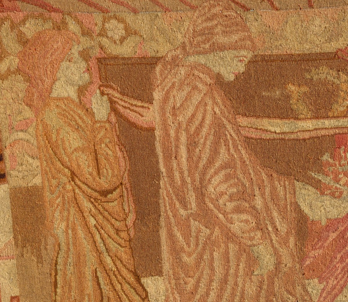 GRANDE TAPISSERIE PRE-RAPHAELITE : "LE RÊVE DE DANTE" -photo-1