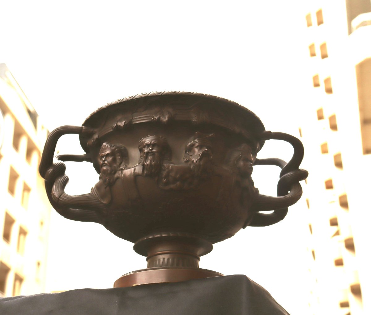 GRAND TOUR XIXe : « GRAND VASE WARWICK »-photo-3