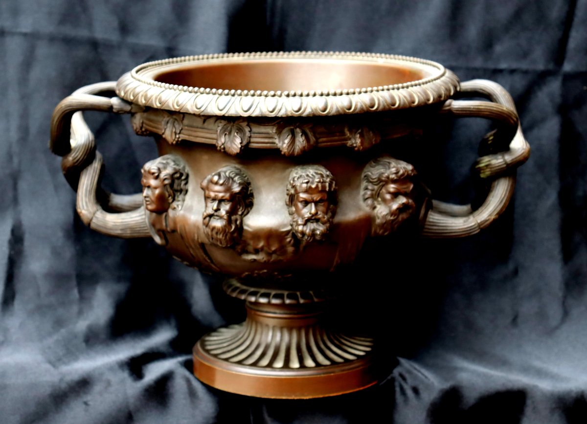 GRAND TOUR XIXe : « GRAND VASE WARWICK »