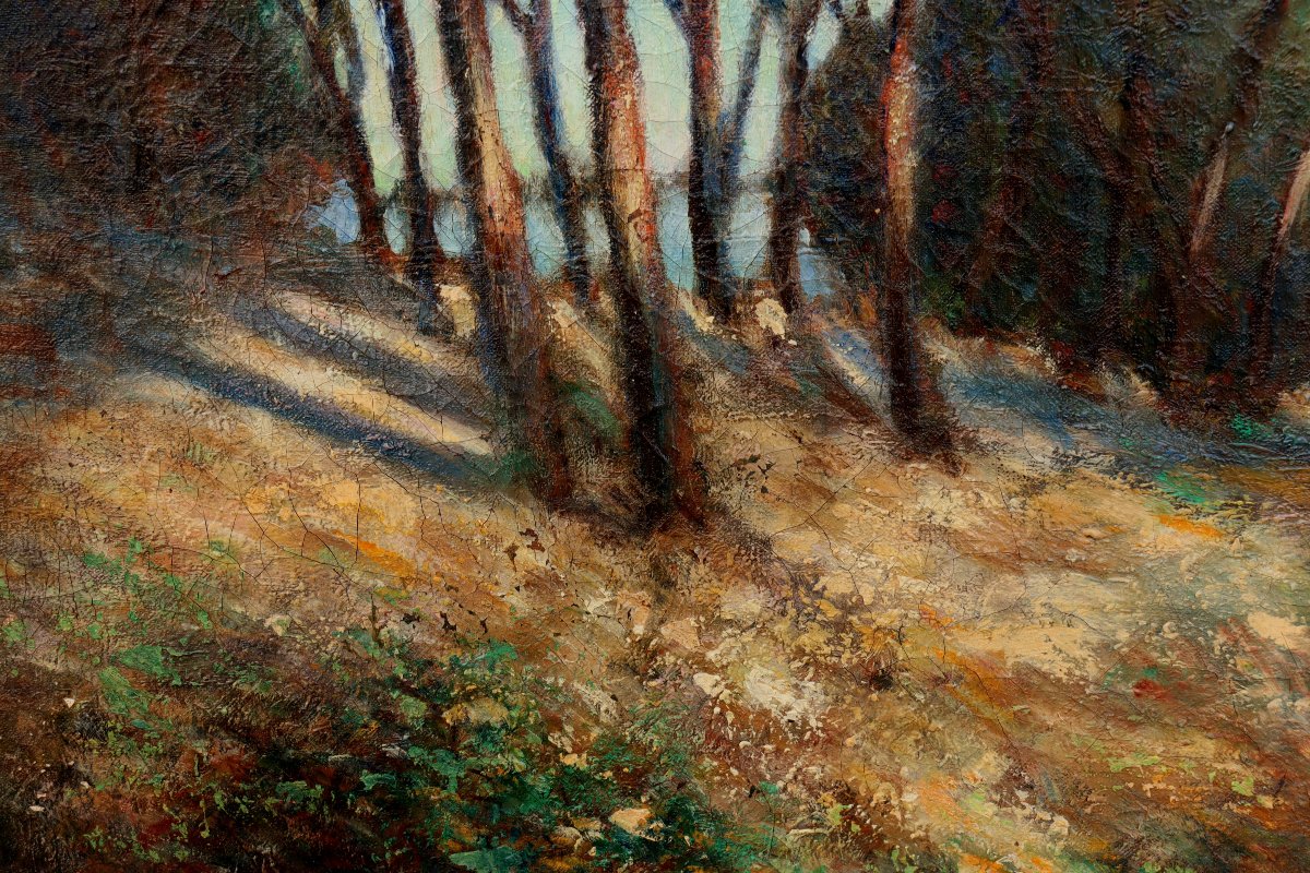 Elie Henri Dumont : "by A Pond In The Landes" -photo-1