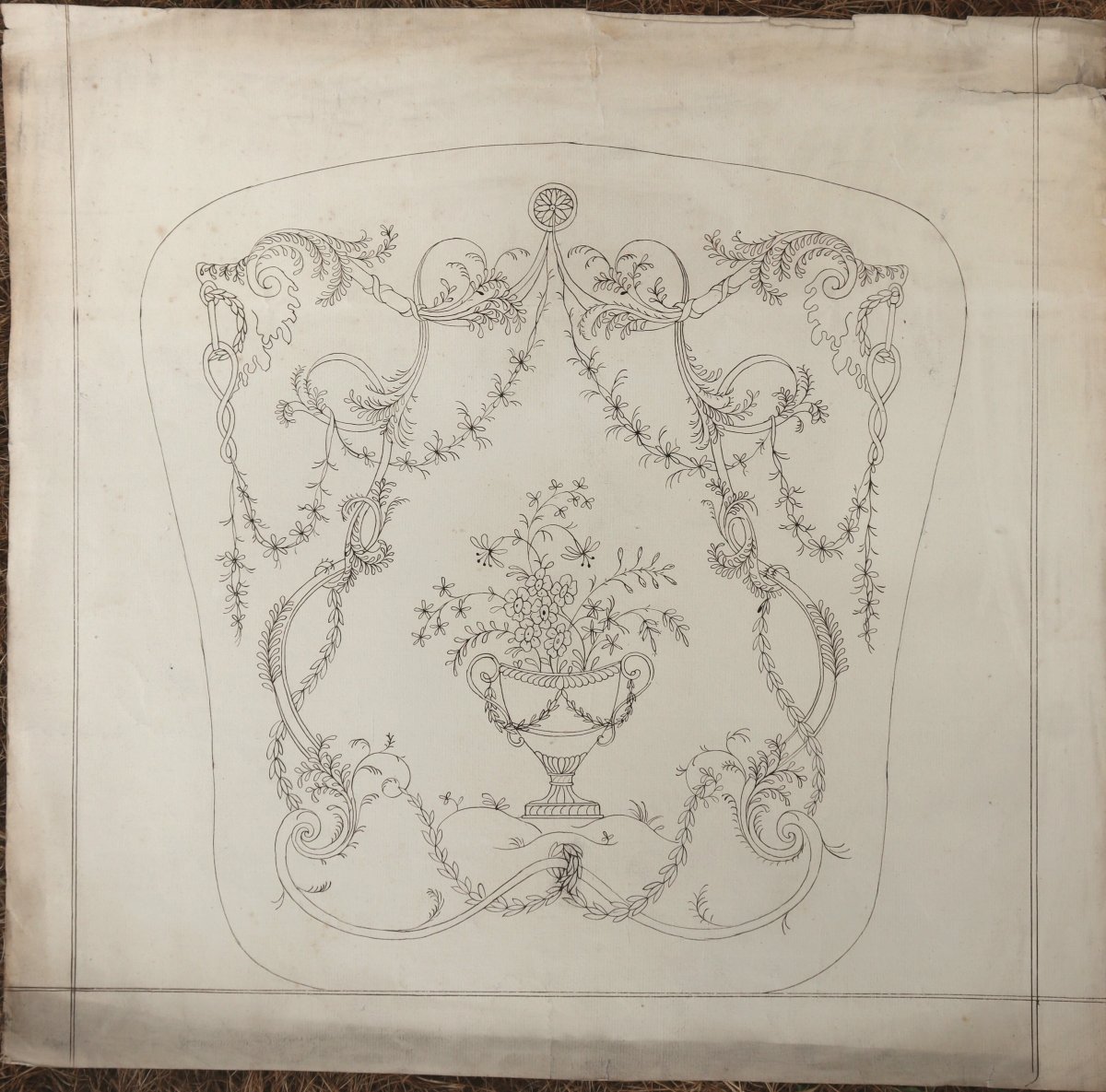 England, Circa 1780 : “v/v Textile Design”