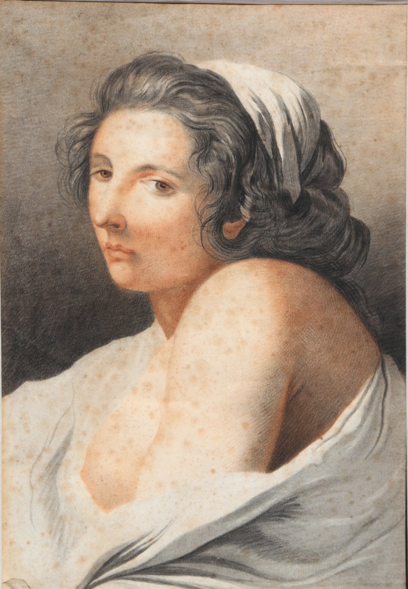 Early 19th-century French School, After Vincent : “portrait With Three Pencils”