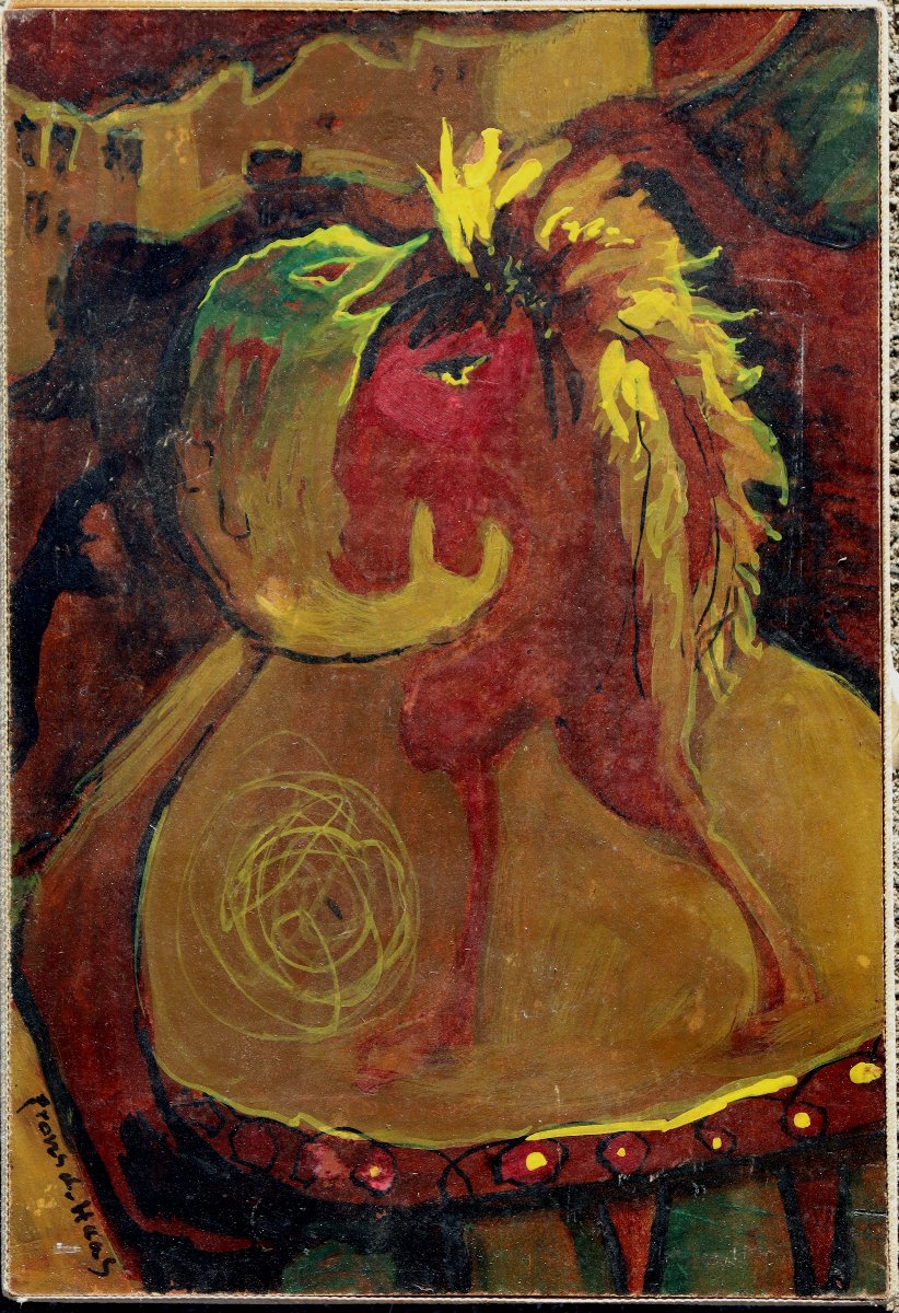 FRANS ANTHONIUS DE HAAS : « LE CHEVAL DE CIRQUE »-photo-2