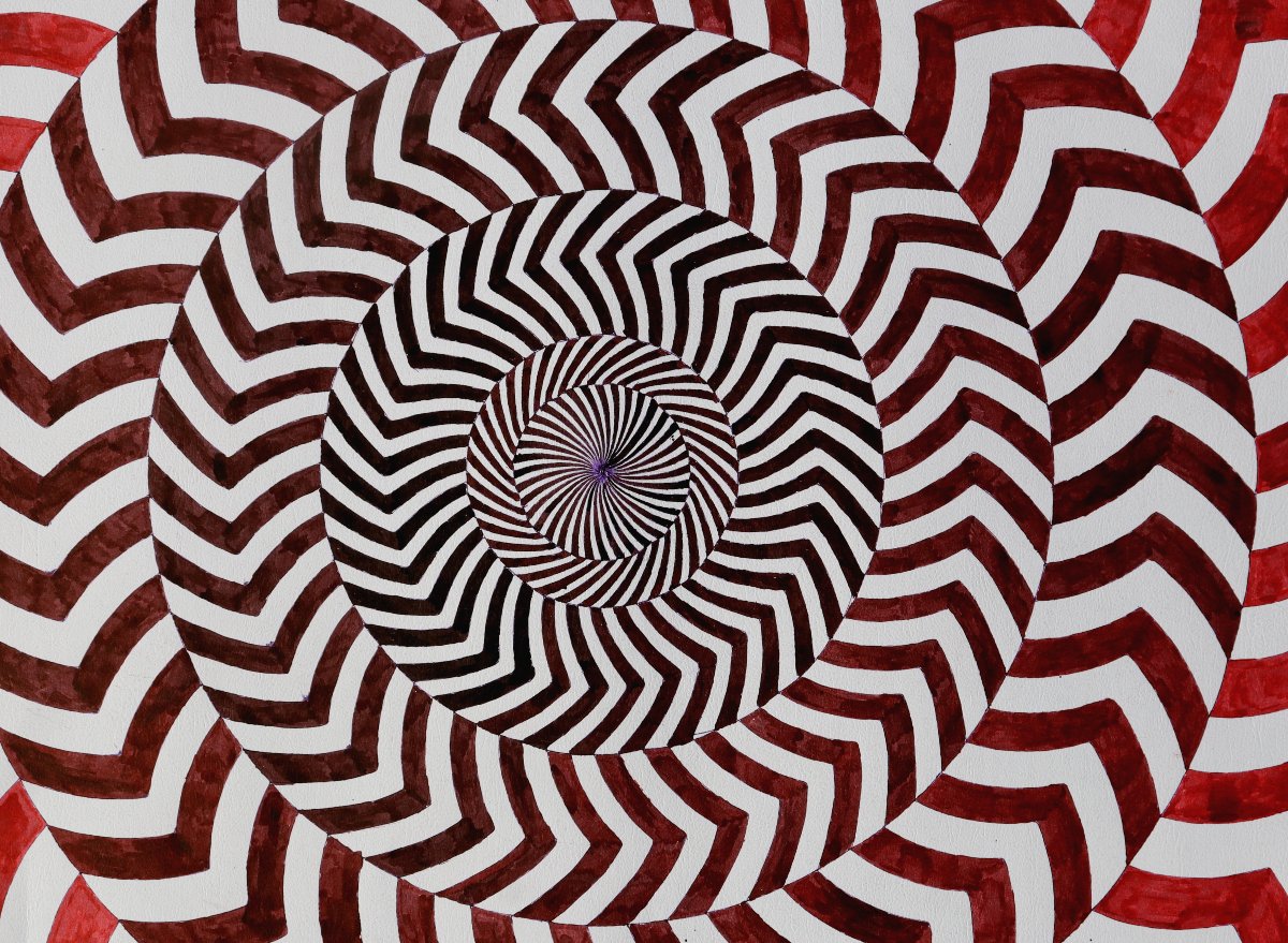 ECOLE ESPAGNOLE OU SUD-AMERICAINE : « OP’ART »-photo-3