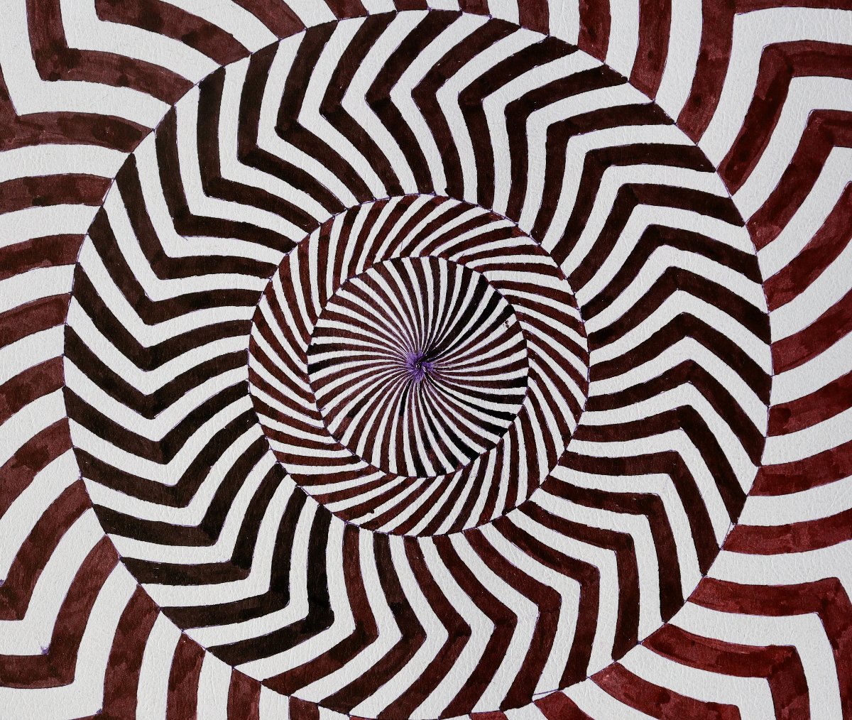 ECOLE ESPAGNOLE OU SUD-AMERICAINE : « OP’ART »-photo-4
