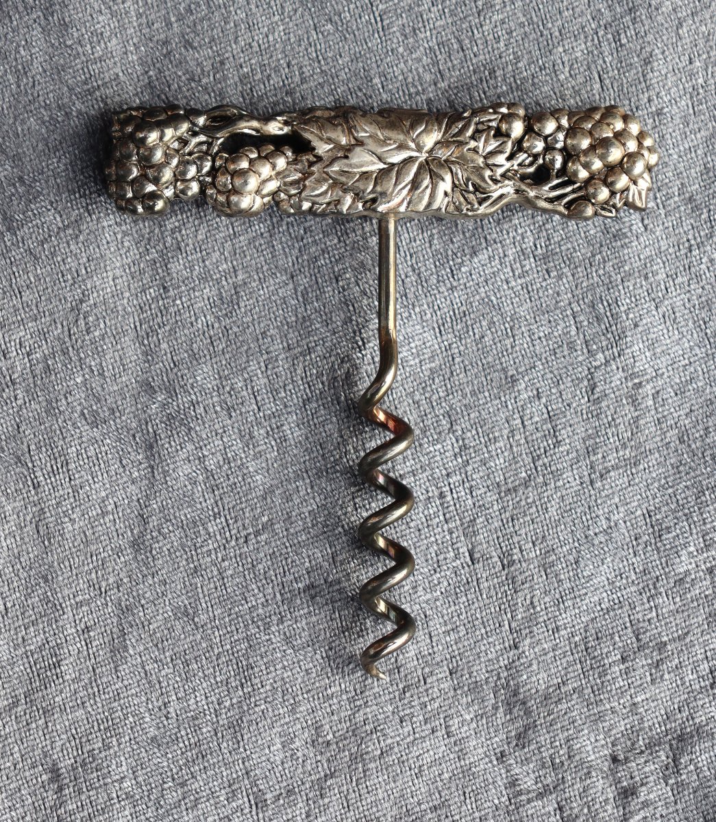 "france, Circa 1970 : Corkscrew With Vine Leaf Decoration"