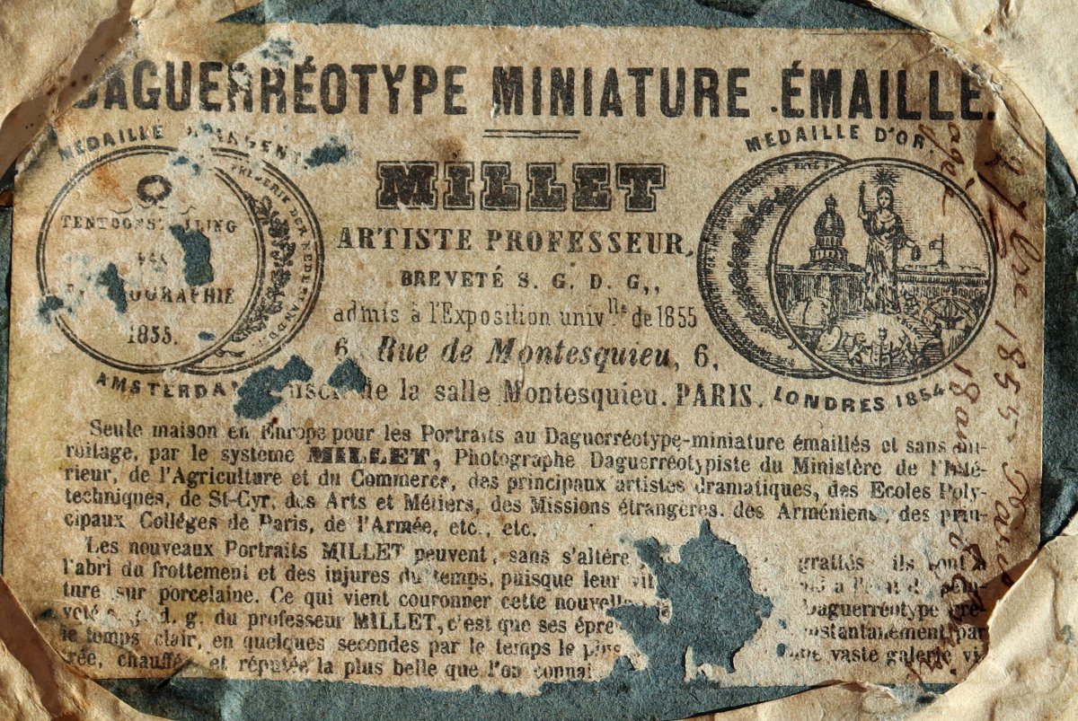 MILLET : « PAIRE DE DAGUERREOTYPES 1855 »-photo-1