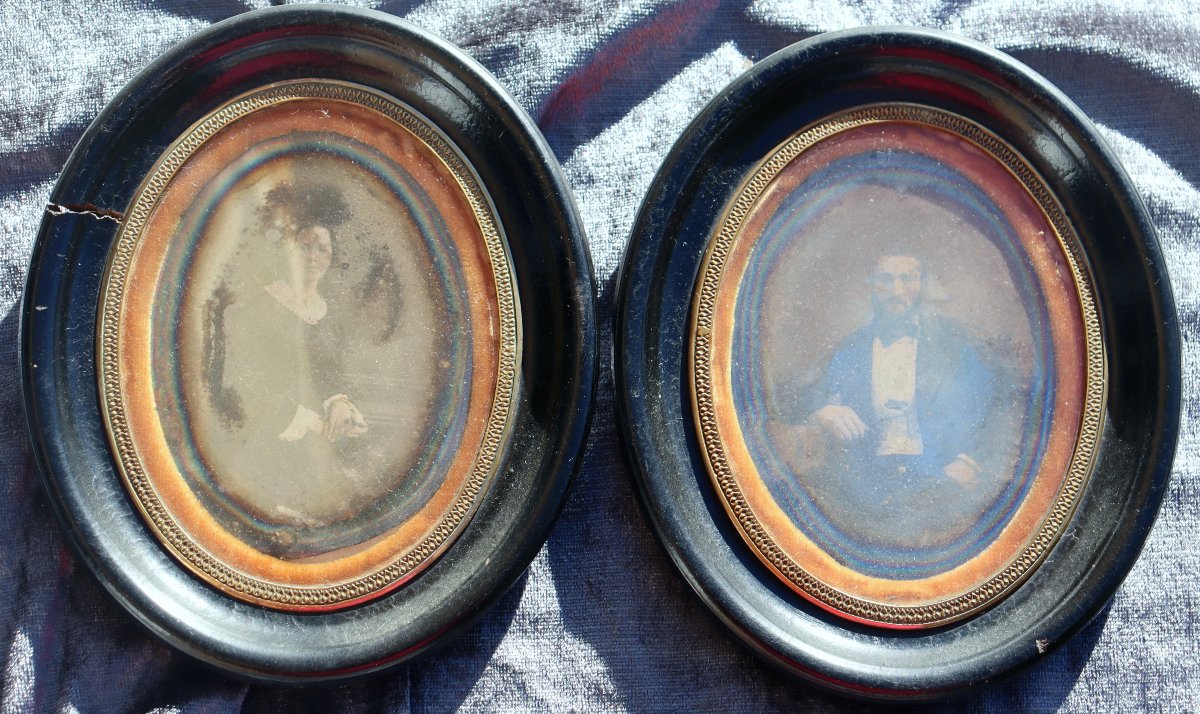 MILLET : « PAIRE DE DAGUERREOTYPES 1855 »