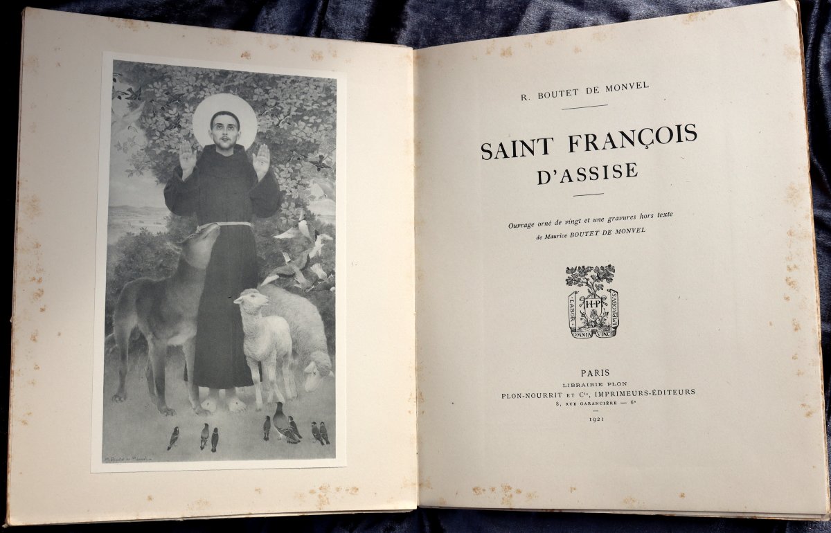 « SAINT FRANCOIS D’ASSISE, ILLUSTRATIONS DE BOUTET DE MONVEL »-photo-3