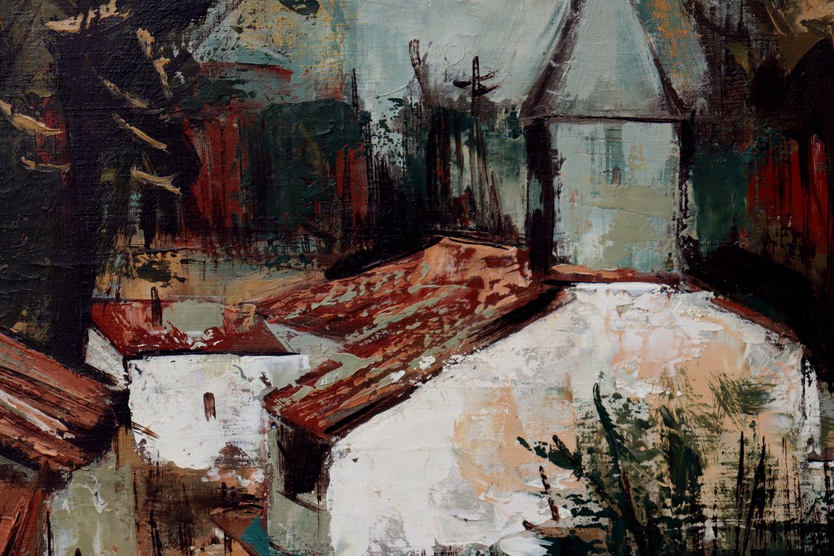 GASTON LARRIEU : "CHAPELLE DE GOURBY A RIVIERE (LANDES)" -photo-3