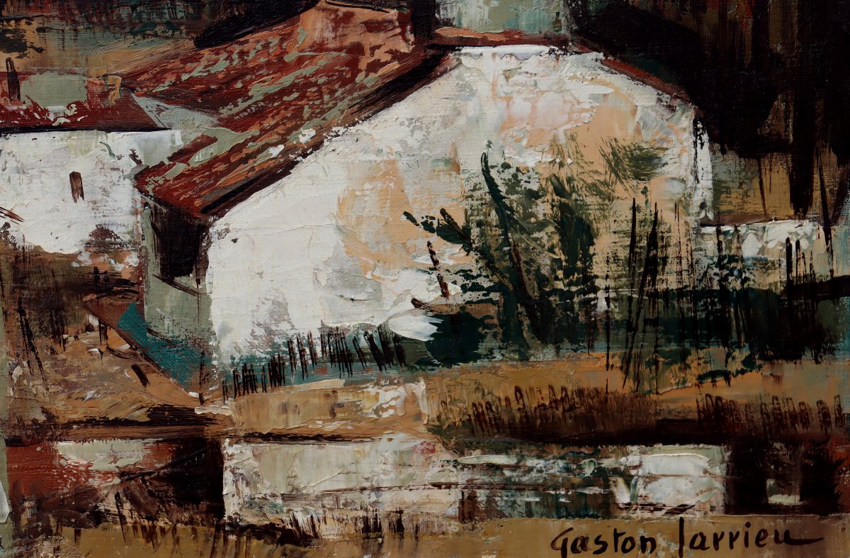 GASTON LARRIEU : "CHAPELLE DE GOURBY A RIVIERE (LANDES)" -photo-4
