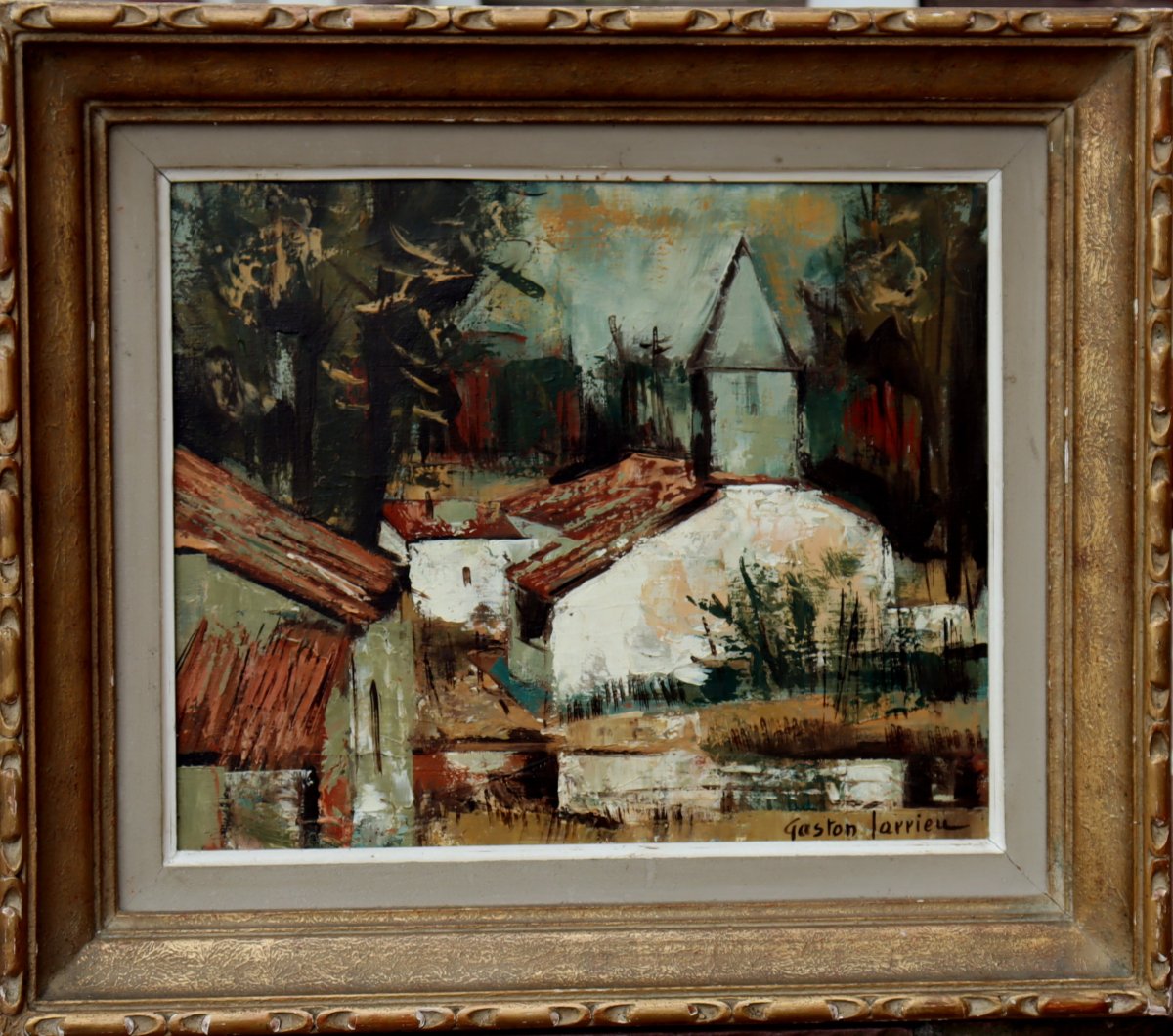 GASTON LARRIEU : "CHAPELLE DE GOURBY A RIVIERE (LANDES)" 