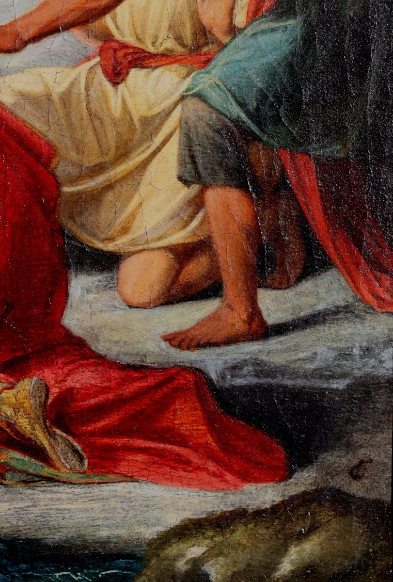 MARCELLO SOZZI OU OVERBECK : "LE PRÊCHE DE SAINT ANTOINE AUX POISSONS" -photo-1