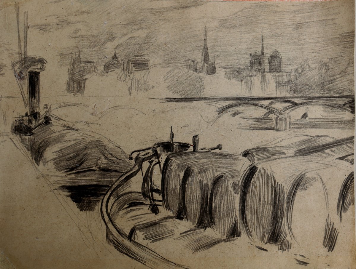 French School, Circa 1900: “les Peniches”