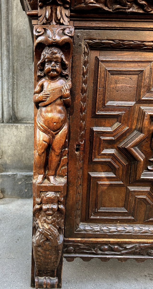 BUFFET/DRESSOIR PARTIELLEMENT RENAISSANCE-photo-4