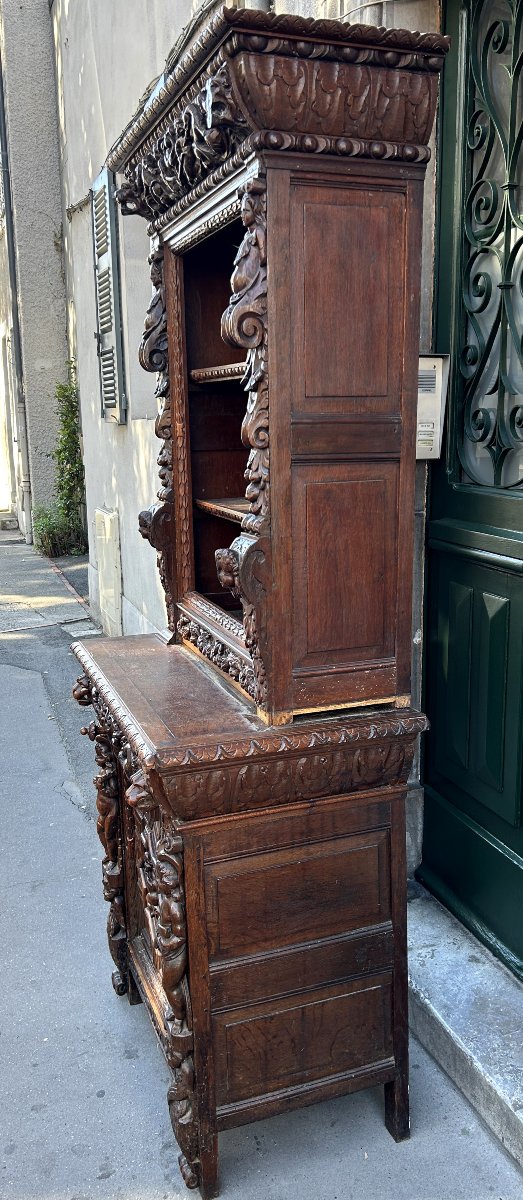 BUFFET/DRESSOIR PARTIELLEMENT RENAISSANCE-photo-5