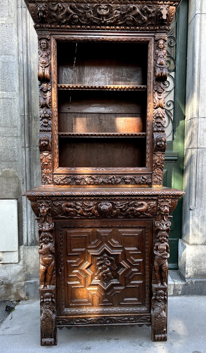 BUFFET/DRESSOIR PARTIELLEMENT RENAISSANCE